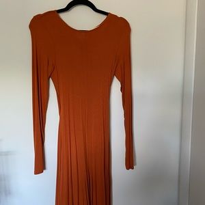 Free People Tie Back Long Sleeve Jumpsuit